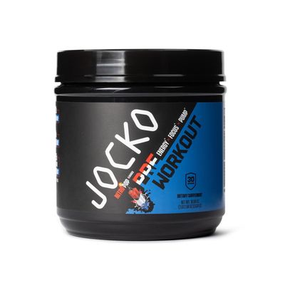 Jocko Fuel Pre Workout for Men & Women - High Stim Low Sugar Blend with Beta Alanine + L-Citrulline, Support Muscle Pump, Energy, & Recovery, 200mg of Caffeine Nitro Pop, 30 Servings 1.31lbs (594 G)