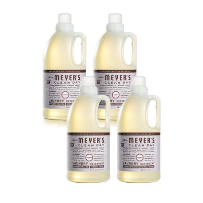 Mrs. Meyers Clean Day Lavender Laundry Detergent Concentrated Loads Per Bottle (64 Fl Oz (Pack of 4))