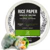 Soeos Rice Paper, White Rice Paper Wrappers, 1 Pack, 34 Sheets-Fresh Spring Roll Wrappers & Dumplings, Non-GMO, Gluten-Free, Low Carb, Vietnamese Rice Wraps (Round, 22cm) view 1
