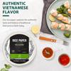 Soeos Rice Paper, White Rice Paper Wrappers, 1 Pack, 34 Sheets-Fresh Spring Roll Wrappers & Dumplings, Non-GMO, Gluten-Free, Low Carb, Vietnamese Rice Wraps (Round, 22cm) view 3