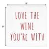 Gift Boutique 100 Wine Quotes Cocktail Napkins Disposable Paper Love The Wine You're With Dessert Napkin Champagne Bottle Bar Tasting Party Supplies view 2
