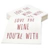 Gift Boutique 100 Wine Quotes Cocktail Napkins Disposable Paper Love The Wine You're With Dessert Napkin Champagne Bottle Bar Tasting Party Supplies view 4