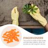 100pcs Wear-Resistant Non-Slip Rubber Cut Resistant Caps Orange Water Protector for Cell Phones Silicone Sleeve Portable Covers view 3