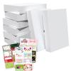 12 Packs Extra Large Gift Box Bulk with All-Occasions Stickers, 17x13x4 Inch Premium White Gift Boxes with Lids for Presents, T-shirt, Robe, Sweater Cardboard Boxes for Christmas, Birthday - Cajas view 1