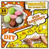 Mochi Ice Cream Kit DIY food kit Mochi maker (Makes 5 flavors: Original, Chocolate, Matcha, Strawberry, Melon) Includes Japanese Mochi flour & tools. Gifts for foodies daifuku Japanese desert snack foods. Makes 32 Mochis view 3