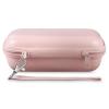 MUQING Portable Glasses and Contact Case 2 in 1, Travel Contact Cases Bag Box Holder, Included Built-in Mirror, Tweezer, Colored Lens Solution Bottle and Hand Strap(Pink) view 2
