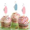 12 Pcs Golf Cupcake Decorations - Sports-Themed Cake Toppers - Golf Cake Decorations For Baby Showers - Golf Ball Dessert Cupcake Toppers - Gender Revelation Party Cake Decorations view 3