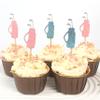 12 Pcs Golf Cupcake Decorations - Sports-Themed Cake Toppers - Golf Cake Decorations For Baby Showers - Golf Ball Dessert Cupcake Toppers - Gender Revelation Party Cake Decorations view 4