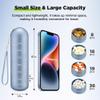 [2 Pack] Zannaki Metal Travel Pill Organizer, Portable Waterproof Weekly Pill Box, Large Aluminum Alloy Pill Case Container, BPA Free 7 Day Daily Medicine Organizer Holder for Vitamin, Supplement view 2