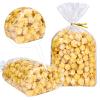 Awpeye 100PCS 7.9" x 2.4" x 11.8" Bottom Gusseted Cellophane Bags Flat Bottom Cello Treat Bags Clear Plastic Gift Bags with 4" Gold Twist Ties for Gift Wrapping And Decorations view 1