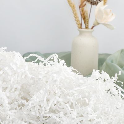 TCAIRG Crinkle Cut Paper Shred Filler (2 LB) for Gift Wrapping and Basket Filling - White Confetti Shredded Paper for Gift Box Stuffing