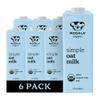 Mooala Organic Simple Oat Milk, 32oz - 3 Ingredient, Shelf Stable, No Gums, No Oils, No Fillers, Non-GMO, No Additives, Dairy Free Plant Based Milk, 6 pack view 1