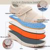 Diabetic Shoes for Men Extra Wide Width,Men's Diabetic Edema Shoes with Adjustable Closure Lightweight for Diabetic Swollen Feet Men 8.5/Women 9.5 Dark Blue view 3