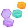 AKOAK Small Pill Organizer, Travel Pill Box, Portable Daily Pill Box, Mini Plastic Storage Container, Refill Box, for Pocket Purse -Pack of 3 view 1