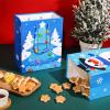 Cholemy 16 Pcs Medium Thick Christmas Gift Bags with Tissue Paper Christmas Kraft Paper Goodie Bags with Handles for Xmas Gift Wrapping Holiday Party Supplies 10 x 8 x 4.4 Inch(Snowman) view 2