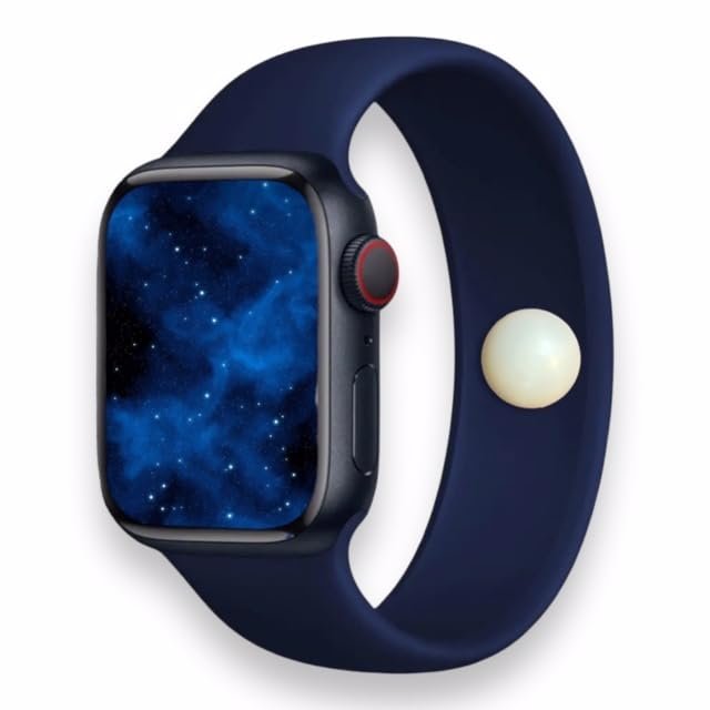 AcuBracelet Nausea & Motion Sickness Acupressure Watch Band Supports Stress, Balance, and Mood - Waterproof Silicone Strap Compatible with Apple Watch (SM 38/41mm, Blue)