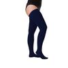 Juzo Soft 20-30 mmHg Compression Stockings, Thigh High, Silicone Band, Closed Toe | Compression Socks for Moderate Varicosities & Edema, Post-Sclerotherapy, Post-Op | Navy, Medium (III) view 1