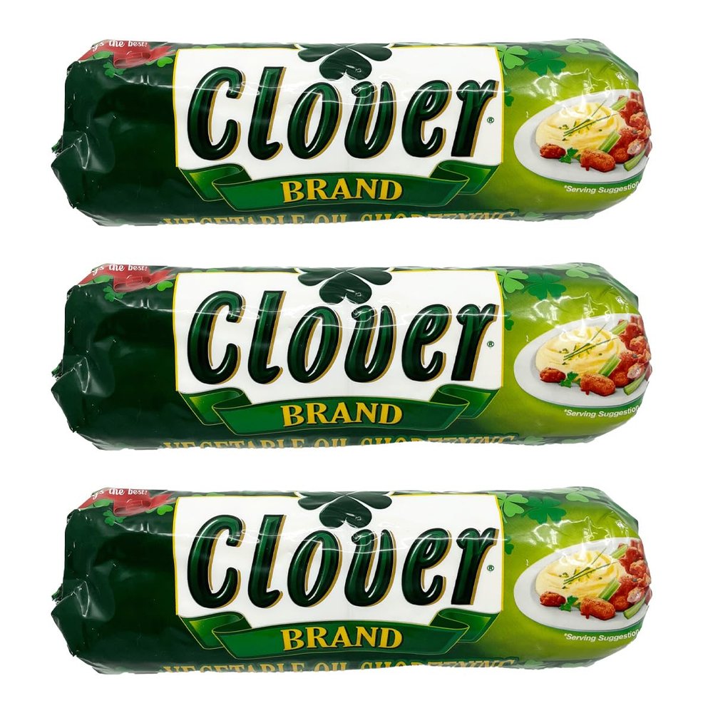 CLOVER - Original Vegetable Oil Shortening 1LBS - Pack of 3