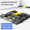Movable step ramp pad, portable ramps for wheelschairs, rampas para levantar carros, sturdy and durable, strong load-bearing capacity, free installation screws, suitable for garages, steps, roads ( Si view 2