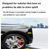 Movable step ramp pad, portable ramps for wheelschairs, rampas para levantar carros, sturdy and durable, strong load-bearing capacity, free installation screws, suitable for garages, steps, roads ( Si view 3