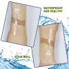 50 Pcs Tattoo Aftercare Waterproof Bandage, Clear Second Skin Tattoo Cover Up Tape Tattoo Wraps for Healing, Waterproof Transparent Film Dressing Adhesive Bandages for Swimming Tattoo (4 x 4 Inch) view 3