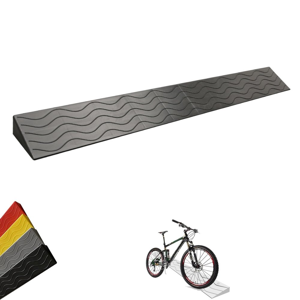 PINNKL Ramps for Lawn Mower Threshold Ramp for Wheelchairs, Car Vehicle Curbside Driveway Ramp, Rise Threshold Ramps Doorway, for Steps, Driveway and Curb (Size : 100x13x6cm(39.4x5.1x2.4in))
