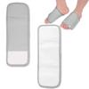 PEUTIER 2pcs Castor Oil Foot Pack, Castor Oil Foot Wrap Reusable Castor Oil Pack for Foot Adjustable Castor Oil Compress Pads Flannel Cloth Castor Oil Pack for Foot Ankle (Gray) view 1