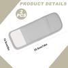 PEUTIER 2pcs Castor Oil Foot Pack, Castor Oil Foot Wrap Reusable Castor Oil Pack for Foot Adjustable Castor Oil Compress Pads Flannel Cloth Castor Oil Pack for Foot Ankle (Gray) view 2
