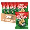 Cheez-It Grooves Crunchy Cheese Crackers, Snack Crackers, Lunch Snacks, Sharp White Cheddar (6 Pouches) view 1
