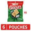 Cheez-It Grooves Crunchy Cheese Crackers, Snack Crackers, Lunch Snacks, Sharp White Cheddar (6 Pouches) view 3