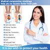 Blaward Calf Compression Sleeve for Men Women, 20-30mmHg Footless Compression Socks for Swelling Shin Splints Varicose Veins view 4