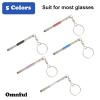 Glasses Repair Kit with Precision 5 in 1 Mini Screwdrivers Set Keychain for Eyeglasses, Sunglasses, Jewelry, Watch, Electronics, Toy, Eye glass Repairing Kit, Hex, Phillips, Flat Head (2pcs Red) view 3