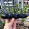 18CM Helix Thread Shape Reiki Healing Stone Natural Black Obsidian Quartz Crystal Massage Wand Stick for Women Body Happy Gift 1pc view 2