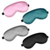 BBTO 4 Pcs Silk Sleep Eye Masks Smooth Soft Satin Eye Covers with Adjustable Strap Blindfold for Sleeping Blocking Out Lights Travel Relaxation (Black, Grey, Dark Green, Pink) view 1