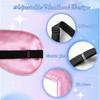 BBTO 4 Pcs Silk Sleep Eye Masks Smooth Soft Satin Eye Covers with Adjustable Strap Blindfold for Sleeping Blocking Out Lights Travel Relaxation (Black, Grey, Dark Green, Pink) view 3