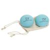 Everyday Yoga Massage Therapy Ball Set 2.5 Inch - Yoga Gear for Deep Tissue Massage, Muscle Recovery & Stress Relief, Rubber Balls with Tote Bag - Aqua view 1