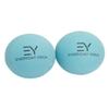 Everyday Yoga Massage Therapy Ball Set 2.5 Inch - Yoga Gear for Deep Tissue Massage, Muscle Recovery & Stress Relief, Rubber Balls with Tote Bag - Aqua view 4