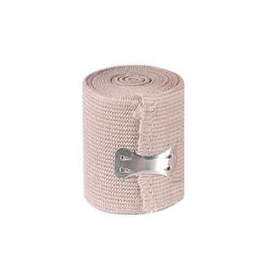 Elastic Compression Bandage Wrap Cotton Comfort Elastic Bandage with Clip for Medical, Sports, Sprains, Wrists, Ankles, Elbows 2Inch x 15Ft
