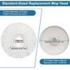 6 Pack Mop Heads Replacements, Compatible with FunClean Spin Mop & RinseWise Mop Bucket, Microfiber Spin Mop Head Refill Cleaning Supplie for Home Industrial and Commercial Use view 2