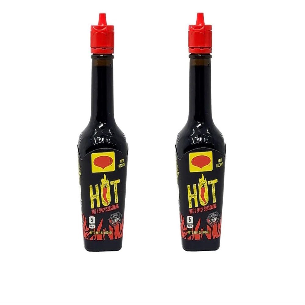 2 Packs - Europe Hot and Spicy Seasoning Sauce Glass Bottle - 100ml