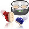 [Upgraded Version] Hearing Aids for Seniors Adults with Dual Micphone, Rechargeable Sound Amplifiers with Noise Canceling, Invisible Digital OTC Hearing Amplifiers with LED Power Display Charging Case view 1