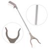 1pc Pickup Lightweight Grabber Trash u Tool Reacher Grabber Portable Grabber Garbage Rod Leaf Grabber Reacher Garbage Clip Tweezers Grabbing Elderly Stainless Steel view 3