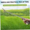 1pc Pickup Lightweight Grabber Trash u Tool Reacher Grabber Portable Grabber Garbage Rod Leaf Grabber Reacher Garbage Clip Tweezers Grabbing Elderly Stainless Steel view 4