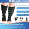 Blaward Wide Calf Compression Sleeves Women & Men, 20-30mmHg Plus Size Leg Support for Shin Splints, Swelling, Travel view 4