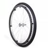 24" Rear Wheel Assembly, 24 x 1 3/8 Replacement Back Wheel for Wheelchair, Non-Slip Rubber Pneumatic Tires, Aluminum Wheel Hubs, Bearing: 12mm view 2