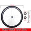 24" Rear Wheel Assembly, 24 x 1 3/8 Replacement Back Wheel for Wheelchair, Non-Slip Rubber Pneumatic Tires, Aluminum Wheel Hubs, Bearing: 12mm view 4