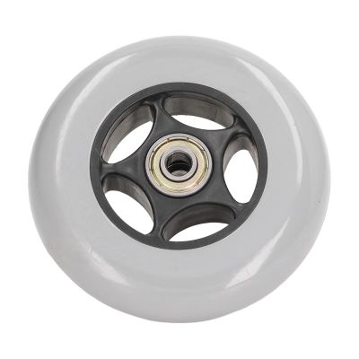 4 Inch Wheelchair Wheel Rubber Low Noise Walker Caster Replacement Solid Wheel Replacement For Roller Gray