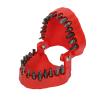 Denture Drill Bit Holder, 28 Holes with 28 Pieces of Drill Bits, Teeth Shape Design, Fully Open, Firmly Holding, ABS Material Organizing Holder for Neat and Easy Access (Red) view 1