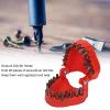 Denture Drill Bit Holder, 28 Holes with 28 Pieces of Drill Bits, Teeth Shape Design, Fully Open, Firmly Holding, ABS Material Organizing Holder for Neat and Easy Access (Red) view 3