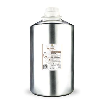 Nature Packaged Nutmeg Essential Oil - Direct from Central Java, Indonesia - Pure Essential Oils for Diffusers, Muscle Relief and Aromatherapy | Premium Therapeutic Grade (22lbs)